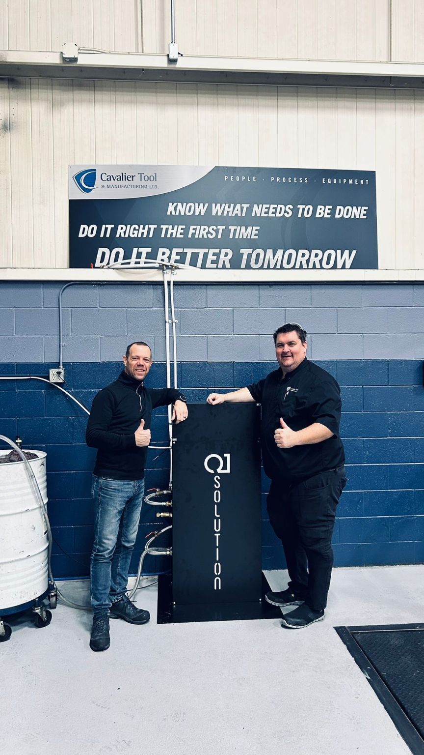 QSync installation shared in the Cavalier Tool & Manufacturing post
